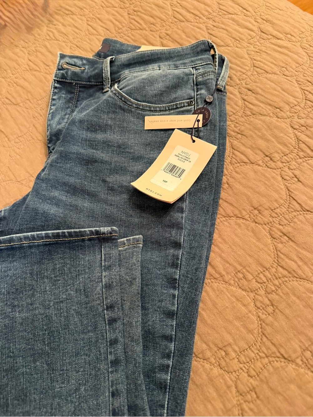 NYDJ MidWash Cropped Blue Jeans